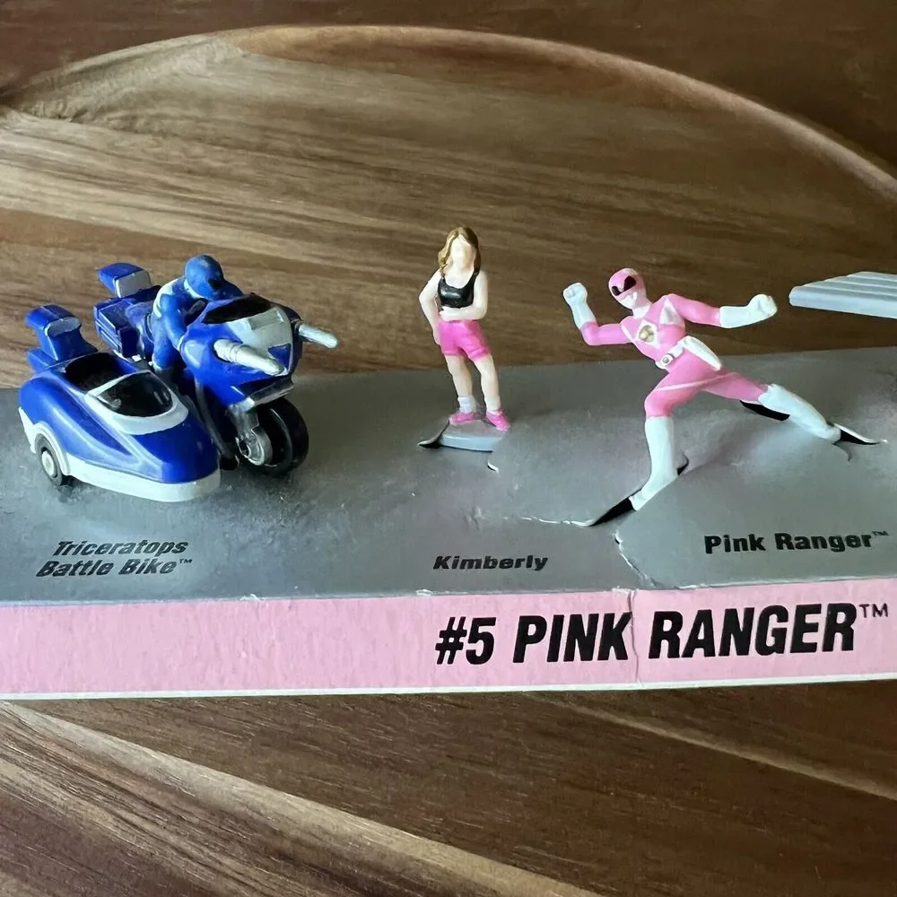 Micro Machines Mighty Morphin Power Rangers #5 Pink Ranger Set Galoob 1994
